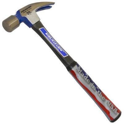 Vaughan 999 20 Oz. Smooth-Face Rip Claw Hammer with Fiberglass Handle