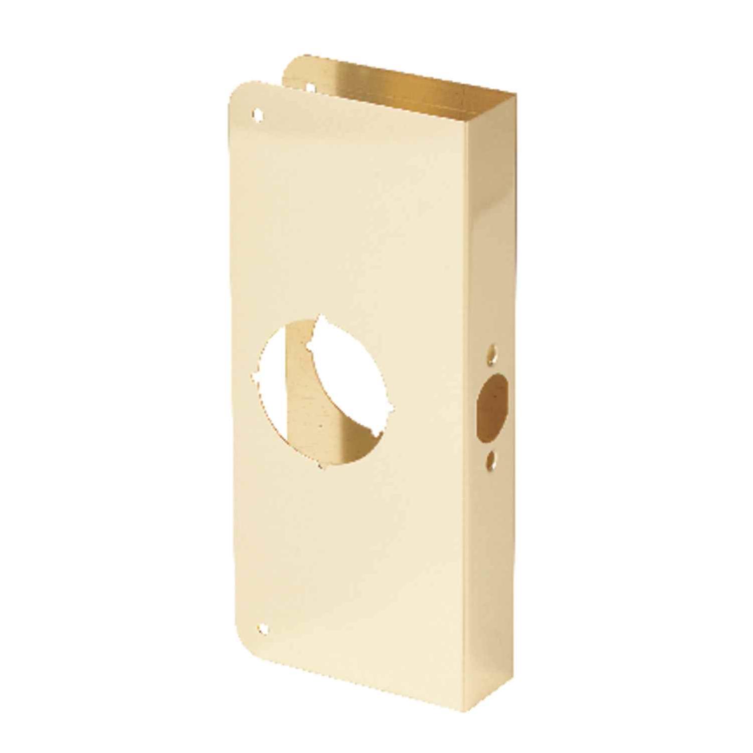 IQ America Wired Polished Brass Lighted Doorbell Push-Button