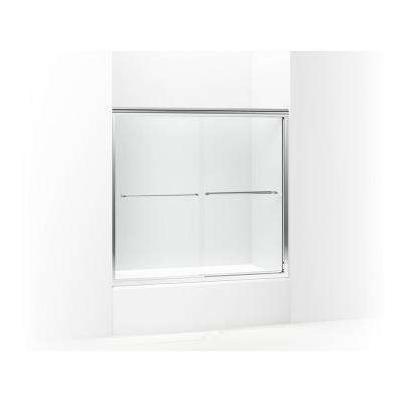 Sterling Finesse 59-5/8 In. W X 55-3/4 In. H Chrome Semi-Frameless Clear Glass Sliding Tub Door