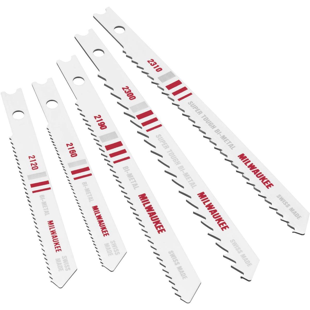 Wood and Metal U-Shank Jigsaw Blade Set (5 pcs.)