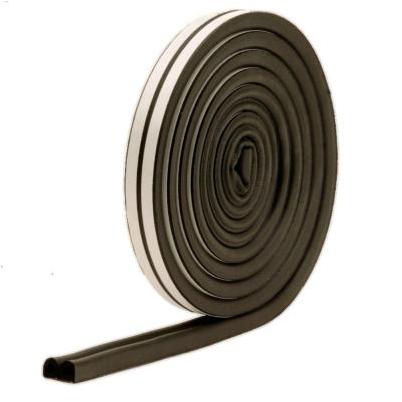 M-D Building Products 17 Ft. Black Small Rubber Auto & Marine Weatherseal for All Climates