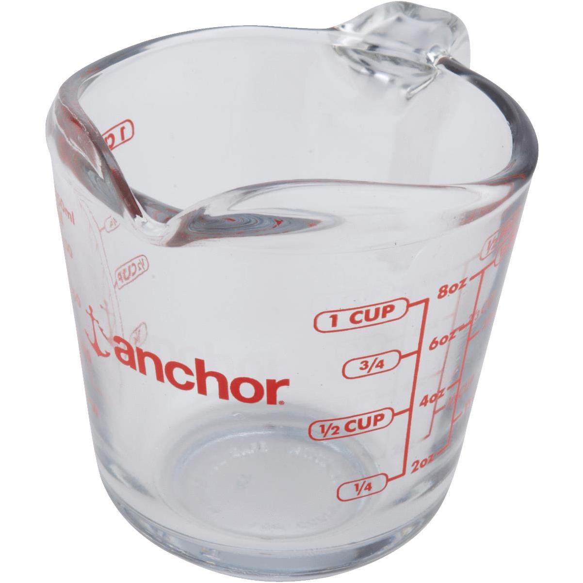 Pyrex, Clear Prepware Red Measurements, Set of 1 2-Cup, 2.6