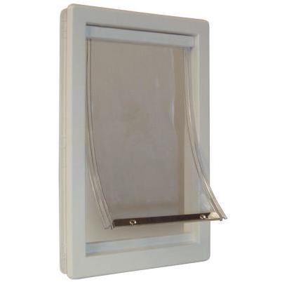 Ideal Pet 10-1/2 In. x 15 In. Extra Large Plastic White Pet Door
