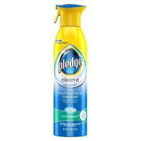 Windex Glass Cleaner, Pledge Furniture and Multisurface Wipes Bundle