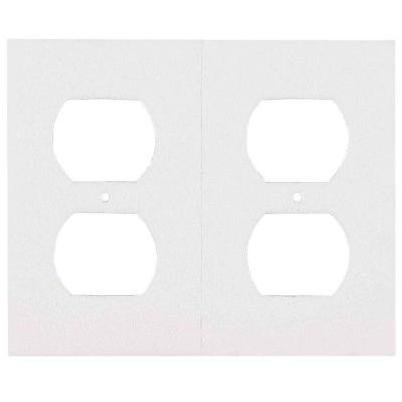M-D Building Products White Outlet Sealers for Standard & GFCI Outlets, (6-Pack)