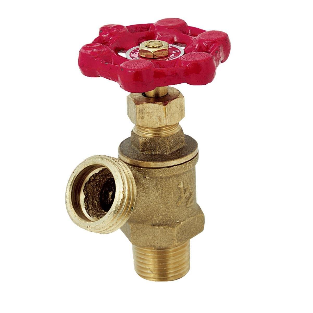 ProLine 1/2 In. MIP x 3/4 In. Hose Thread Brass Boiler Drain with ...