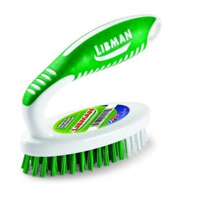 HANDLE SCRUBS VEGETABLE BRUSH - WHITE TAMPICO