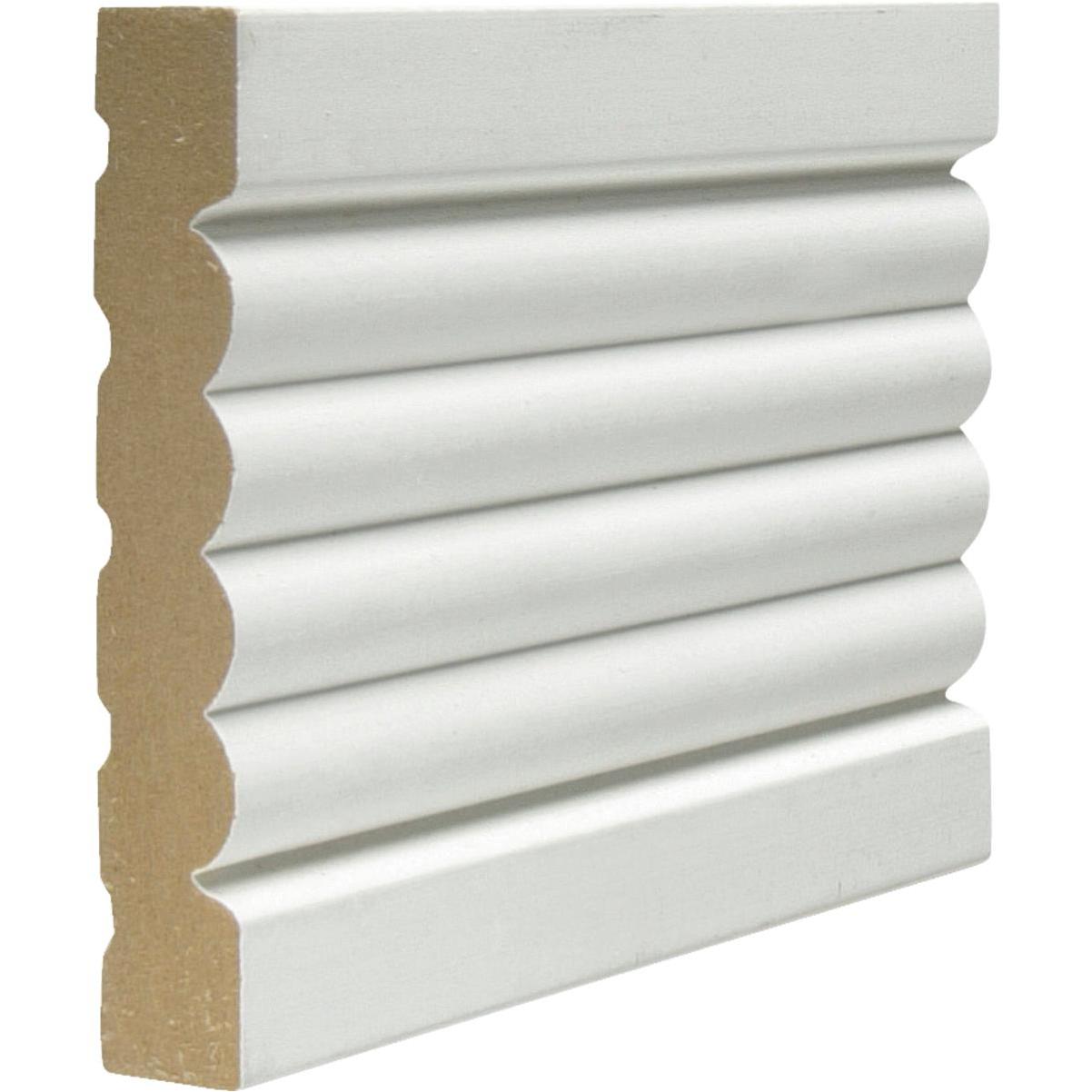 Cedar Creek 338 5 8 In W X 3 3 8 In H X 8 Ft L White Mdf Fluted Casing Molding Bloomer Hardware