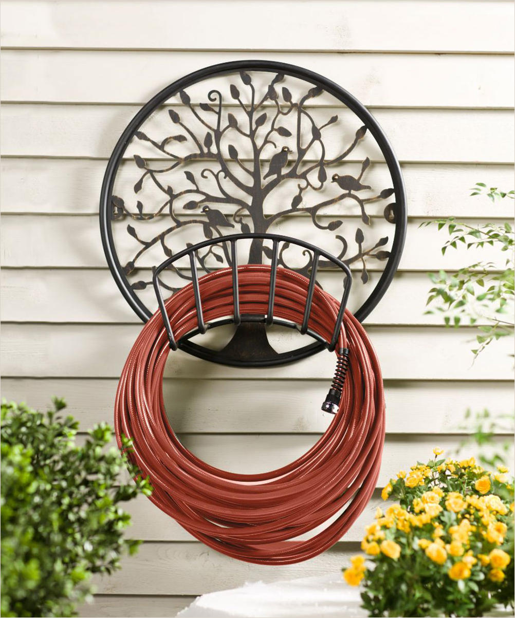 Null Brand Hoses - Black Tree of Life Metal Hose Holder