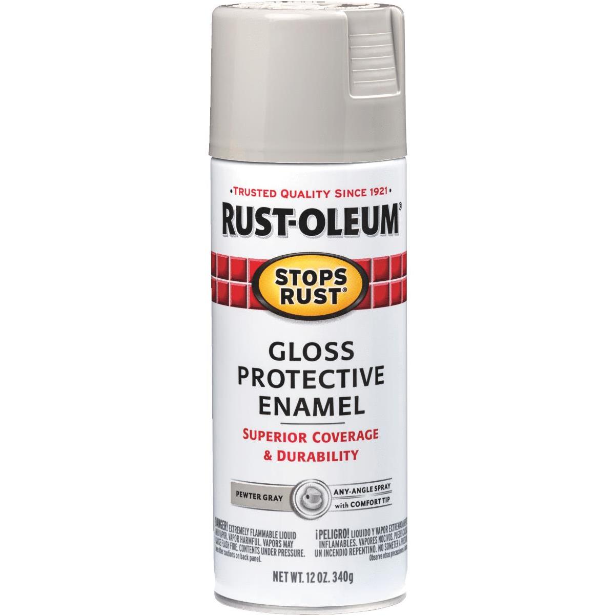 Rust-Oleum Stops Rust Satin Clear Spray Paint (NET WT. 12-oz) in