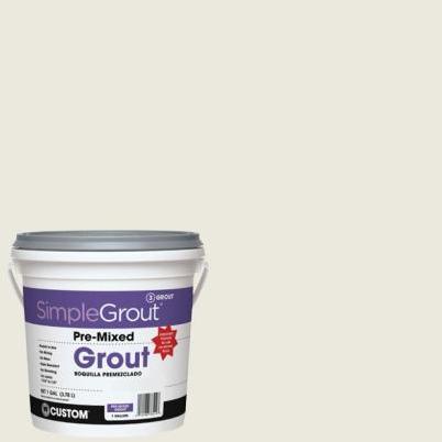 Custom Building Products Simplegrout Gallon Bright White Pre-Mixed Tile  Grout