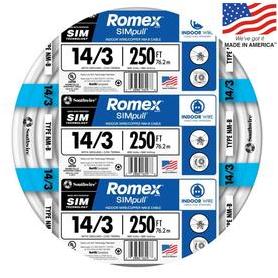 Romex 250 Ft. 10-3 Solid Orange NMW/G Electrical Wire