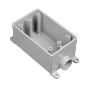 Carlon 1-Gang PVC Molded Rigid Non-Metallic Dead-End Termination Wall Box, 1/2 In. Outlet
