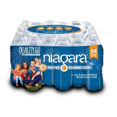 Niagara 16.9 fl. oz. Purified Drinking Water (24-Pack) NDW05L24DR
