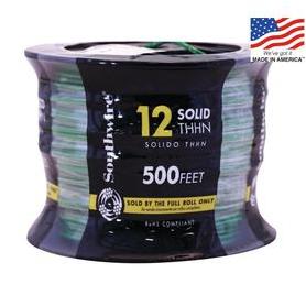 Southwire 500 Ft. 12 AWG Solid Green THHN Electrical Wire