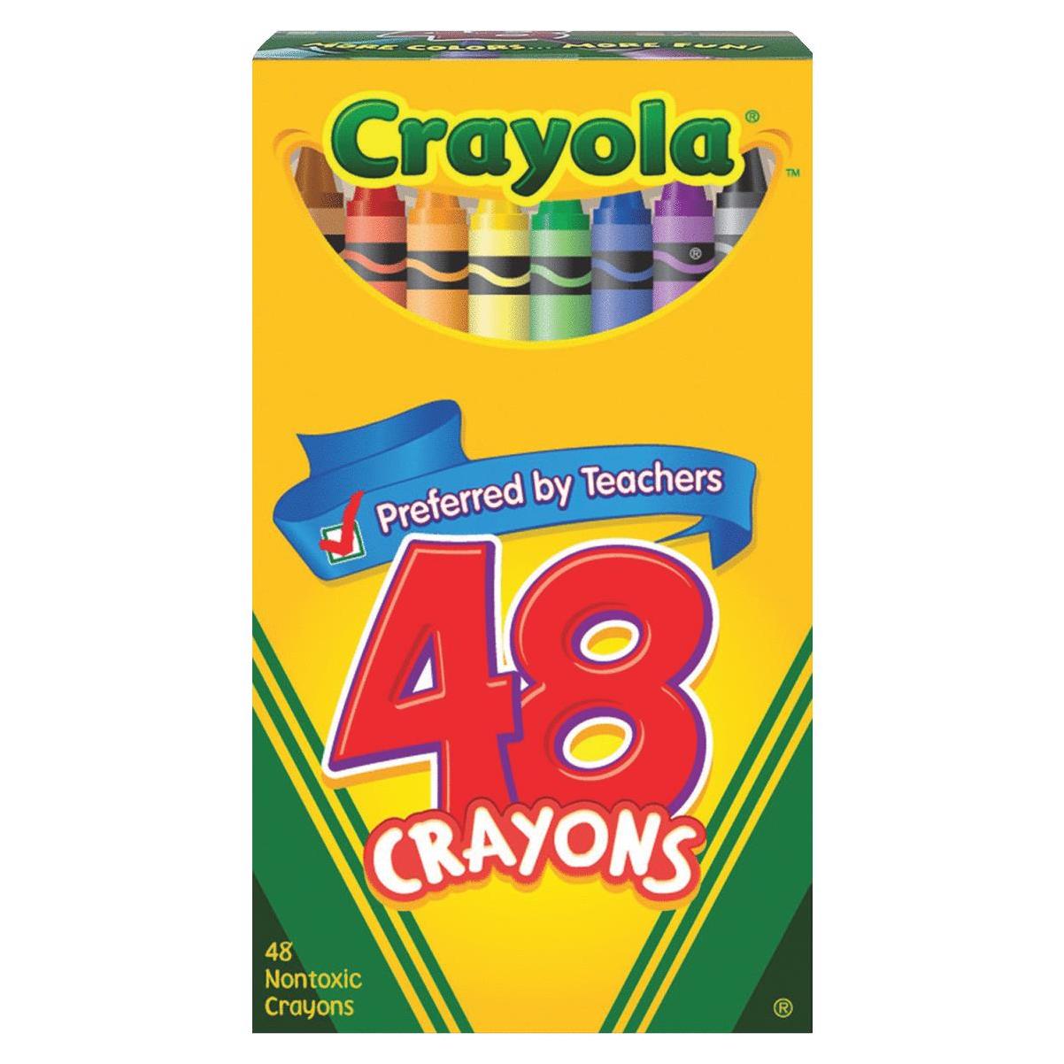 Pack of 3 Crayola upc 52-0048 Crayons Assorted Colors 48 Count