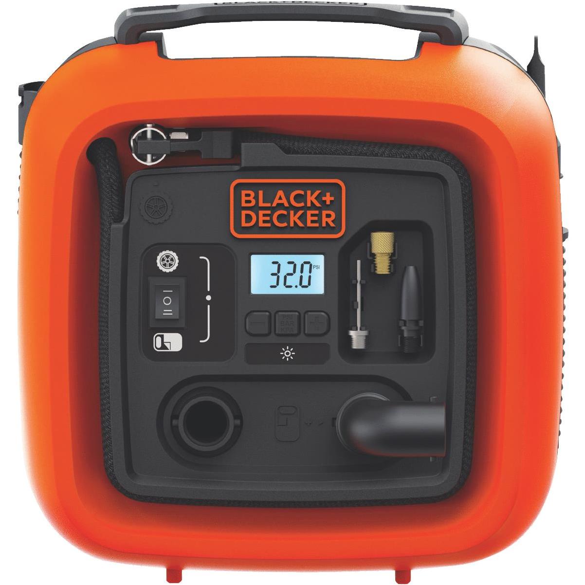 Black Decker Air Station 12 Volt 160 psi Portable Electric Inflator