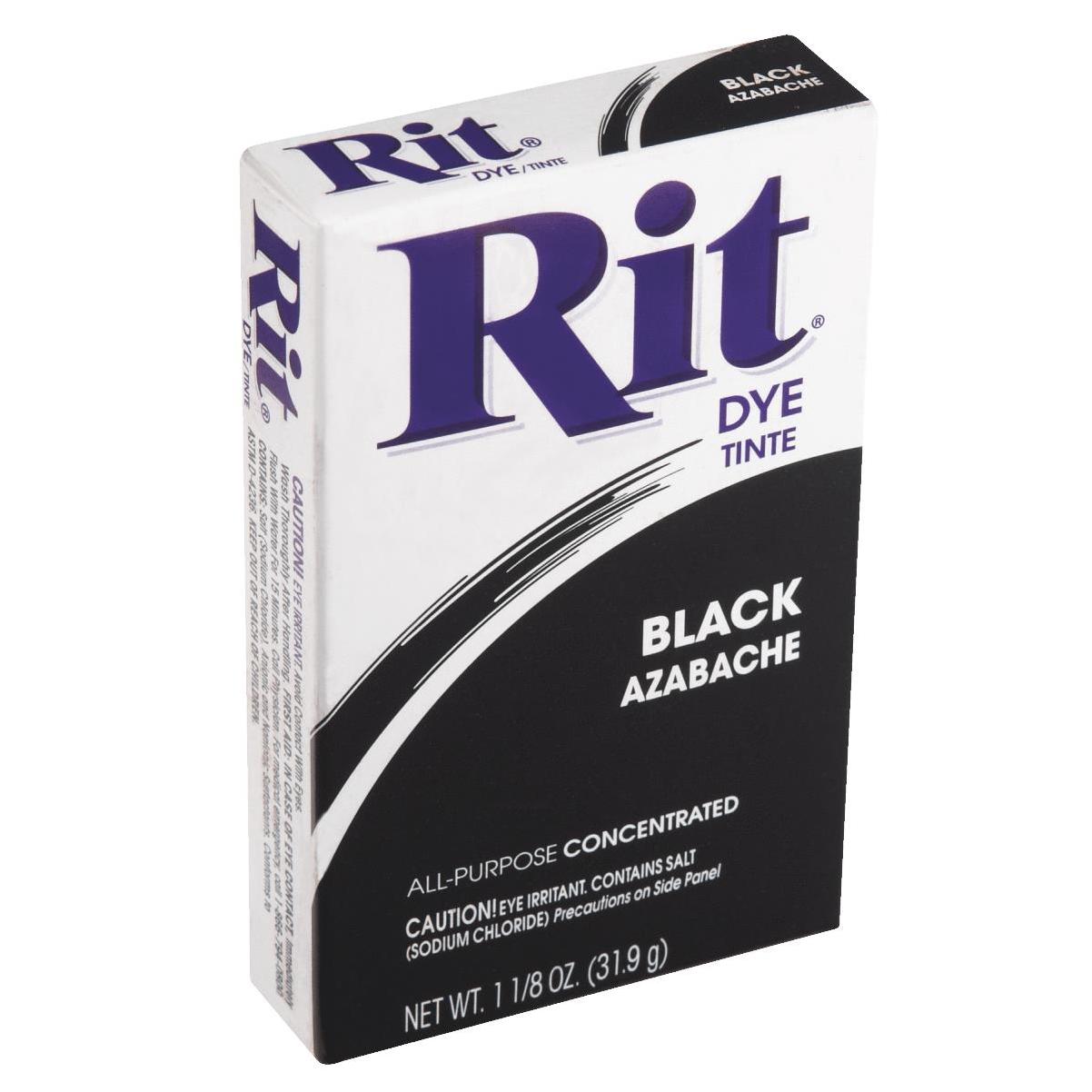 Rit Dye Powder Dye, 1-1/8 oz, Black, 3-Pack