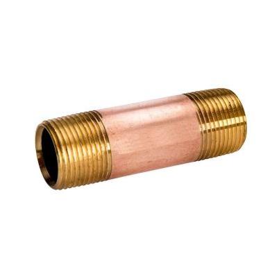Anderson Metals 1/2 In. x 1-1/2 In. Red Brass Nipple