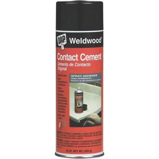 DAP Weldwood Clear Contact Cement Spray Adhesive - 11 oz.