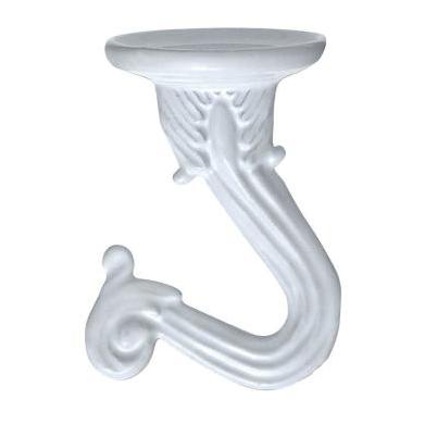 2-Piece Large White Swag Hook