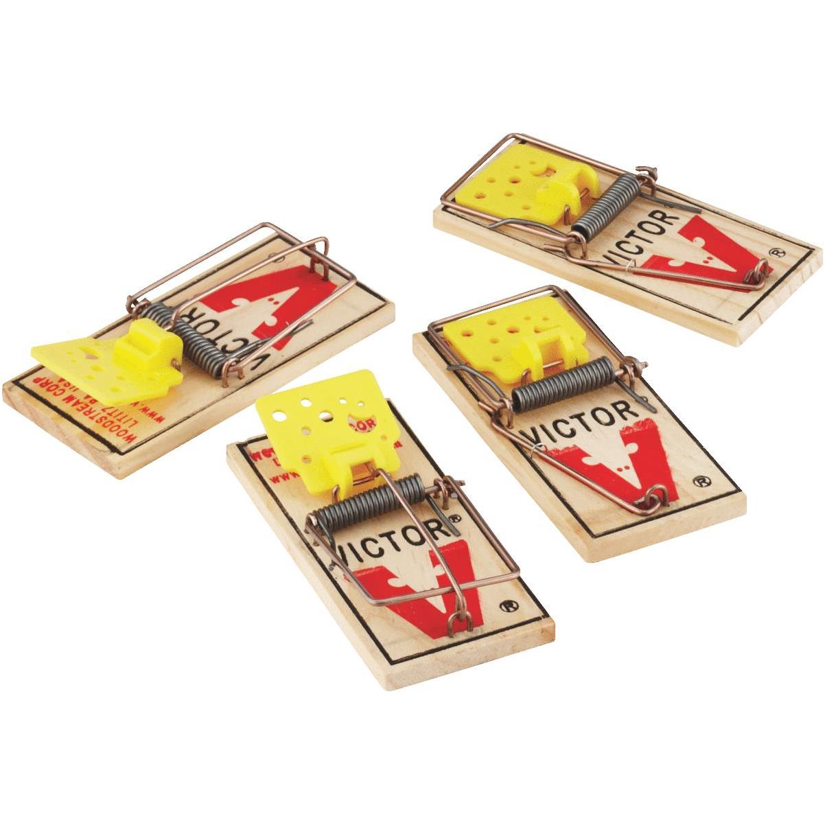 Victor Metal Pedal Mouse Trap - 4 pack