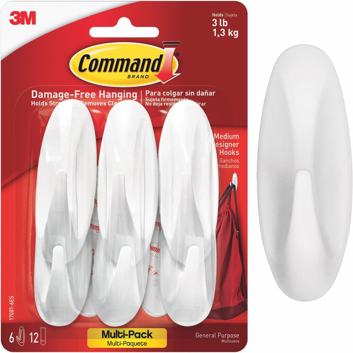 Command White Medium Picture Hanging Strips - Pack of 3