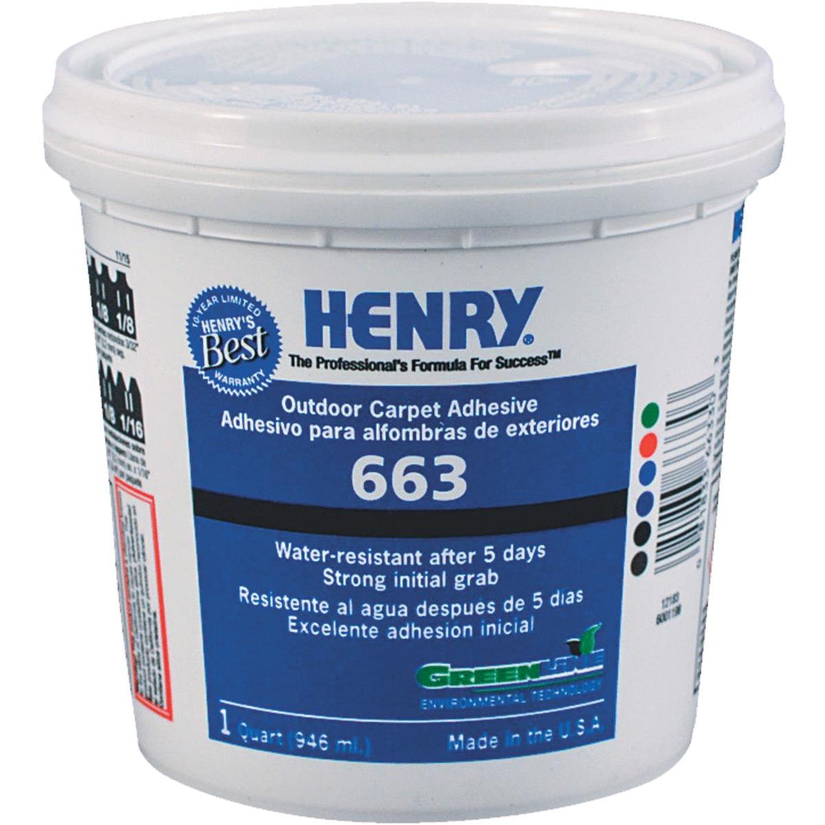 Henry outdoor carpet adhesive 4 gal