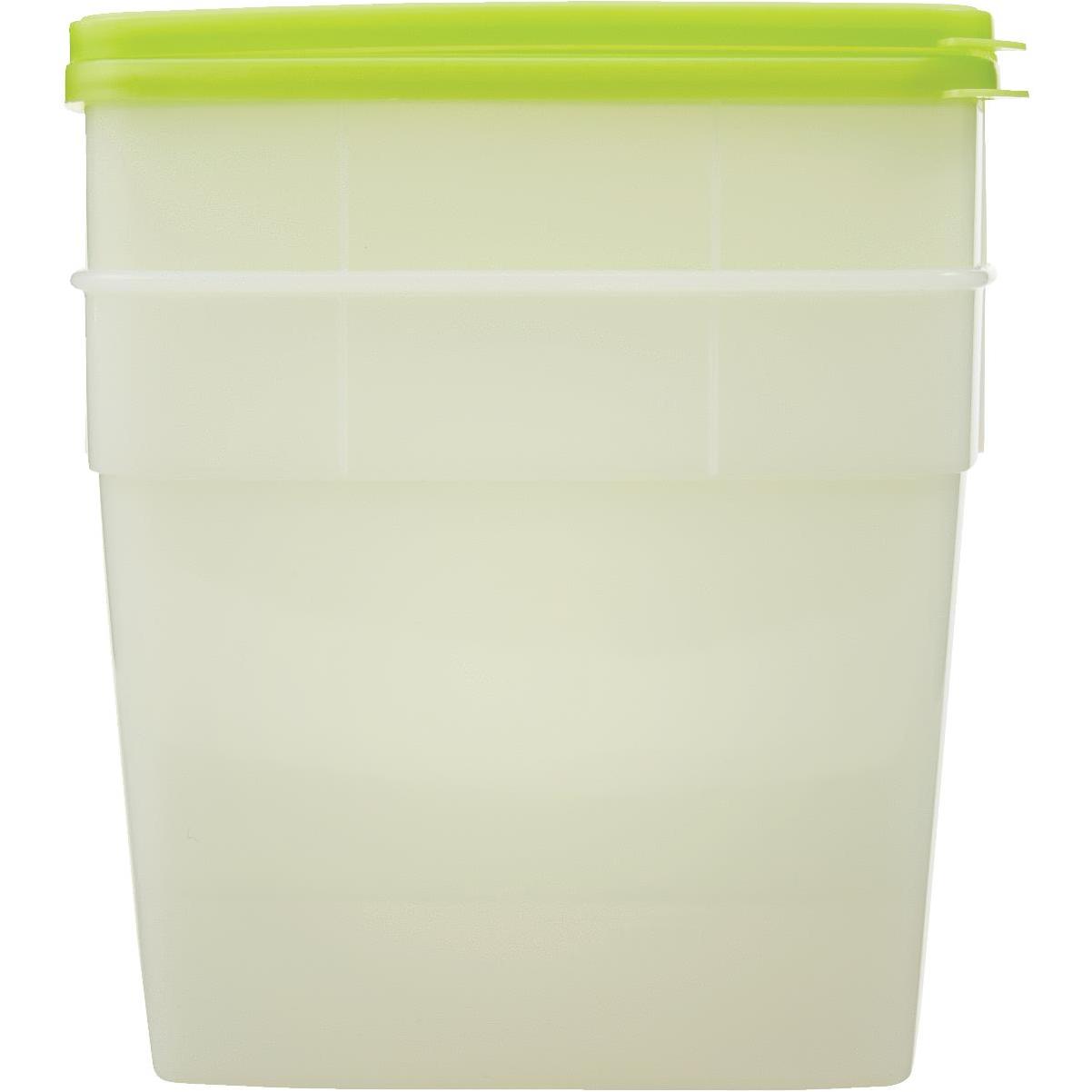 Stor Keeper 1/2 Gal. Clear Square Freezer Food Storage Container with Lids  (2-Pack)