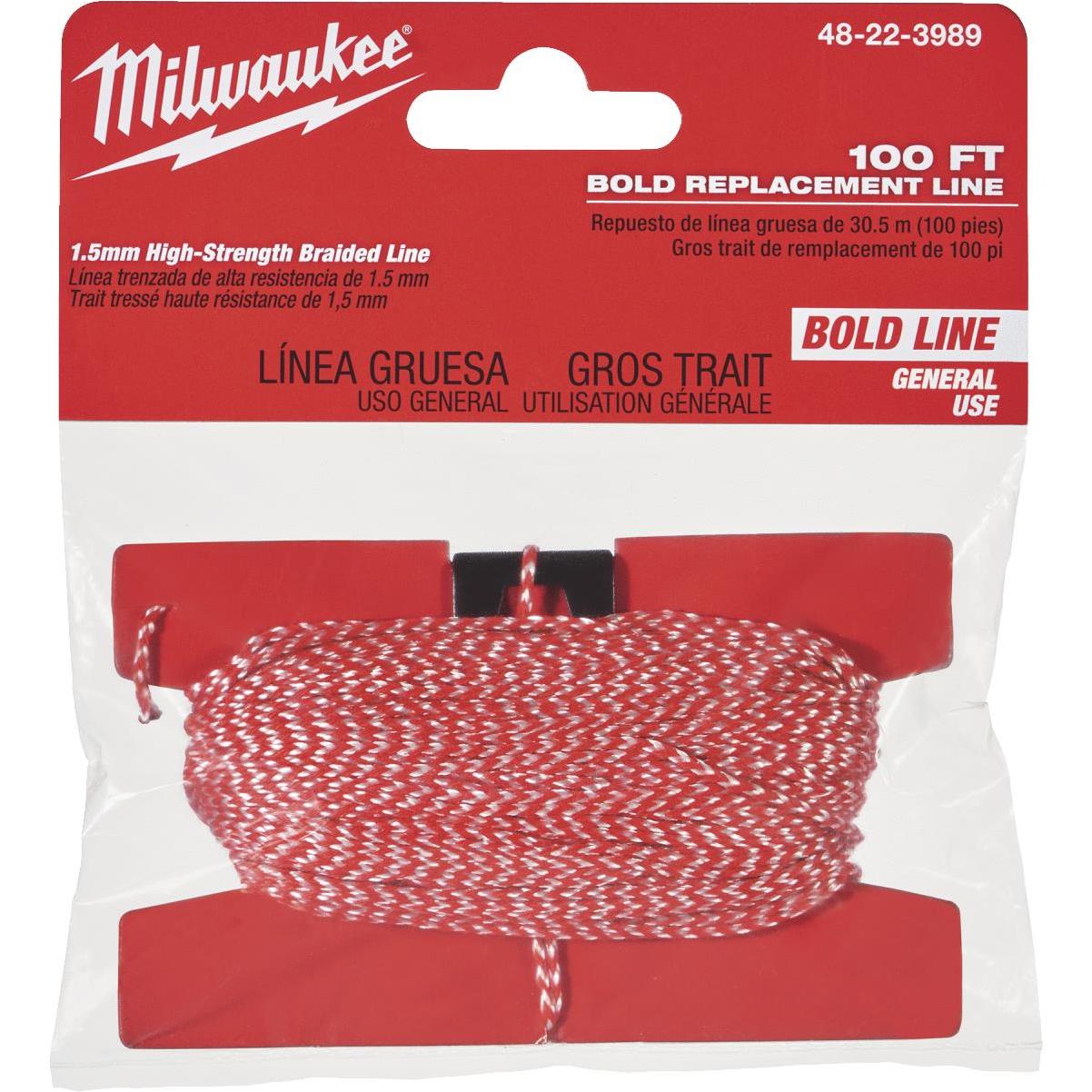 Milwaukee 3 oz Blue Chalk Line Reel Kit 100 ft. Fine Line