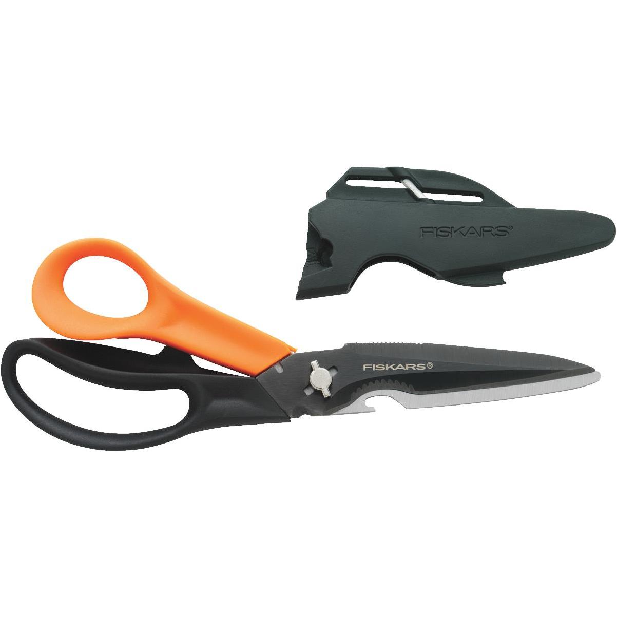 Fiskars 2 Pack Titanium Softgrip Scissors, Gray, 8 inch 