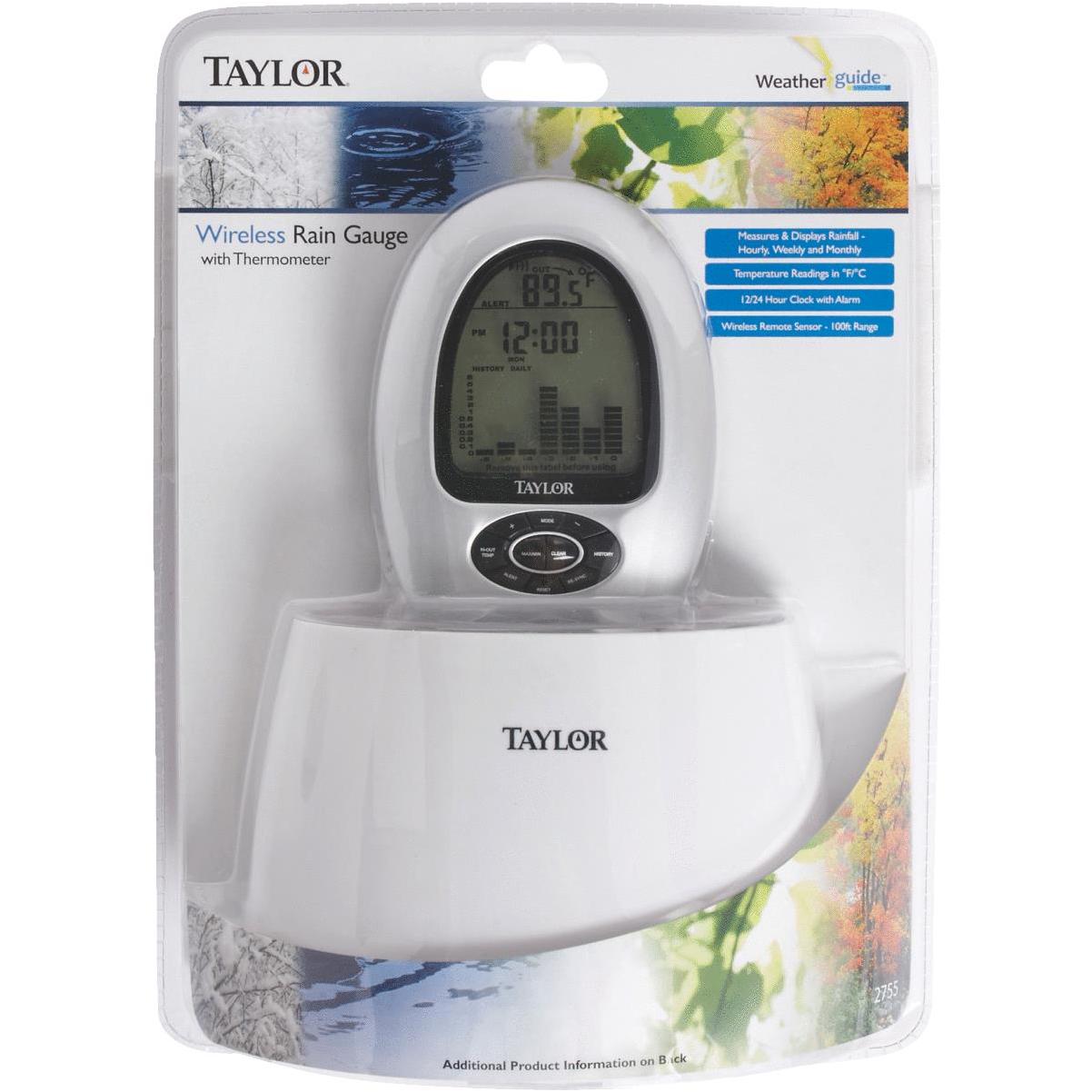 Taylor White Digital Indoor & Outdoor Thermometer