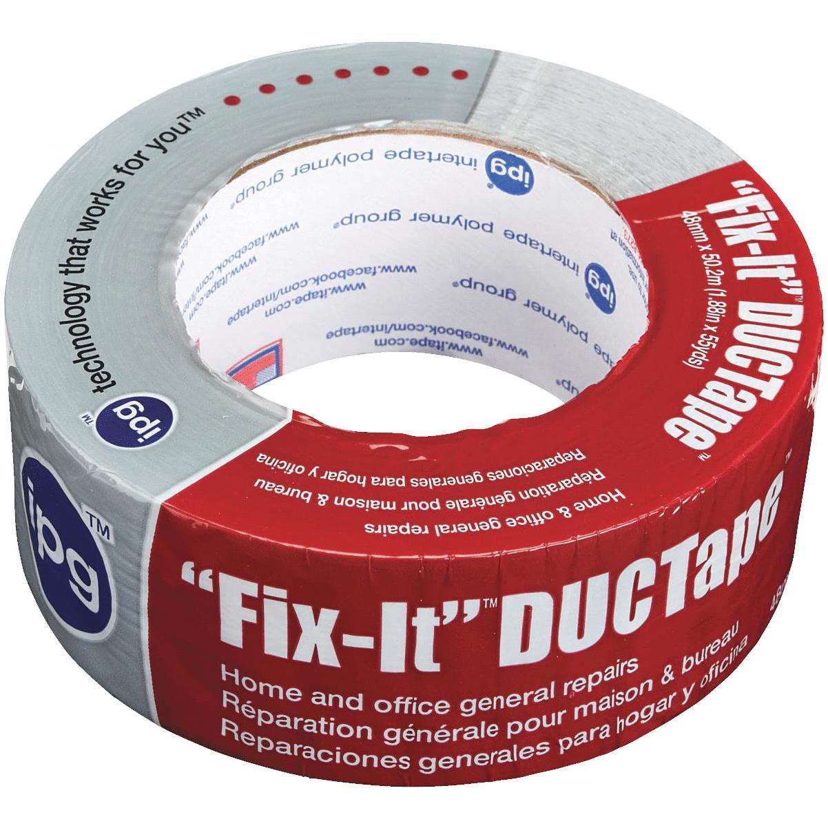 Intertape Fix-It DUCTape 1.88 In. x 55 Yd. Duct Tape, Silver | Hills Flat  Lumber