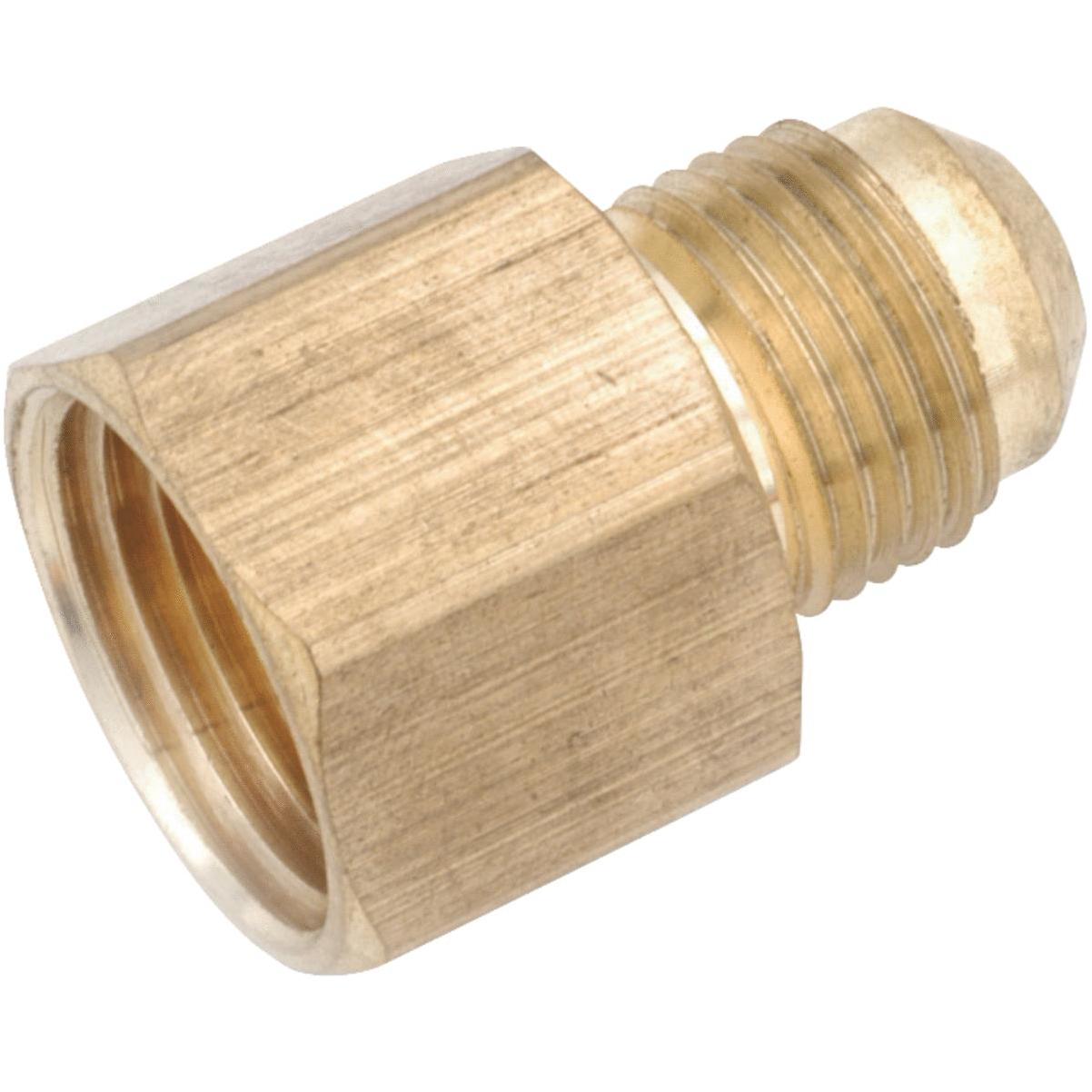 Anderson Metals Brass Tube Fitting, Short Forged Flare Nut, 1/4 Tube OD