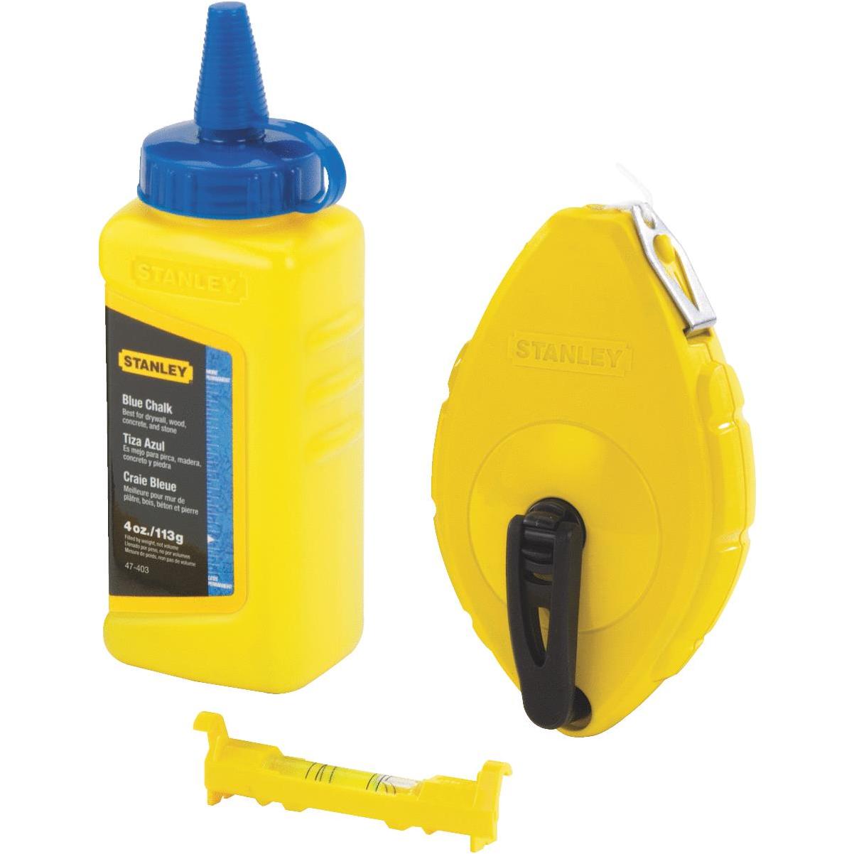 Stanley Chalk Line Reel and Chalk with Line Level