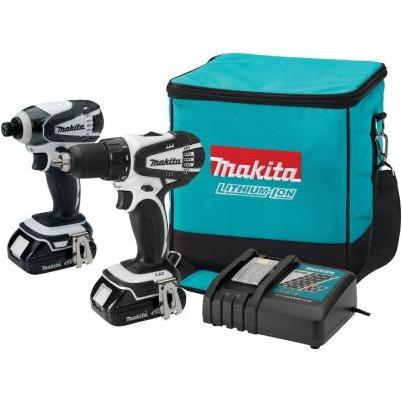 Makita 2-Tool 18V LXT Lithium-Ion Drill/Driver & Impact Driver Cordless Tool Combo Kit | Hardware