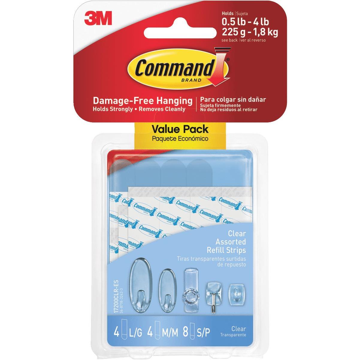 Command Picture Hanging Strips Large - mounting adhesive - white (pack of 1  - 17206-12ES - Tools 