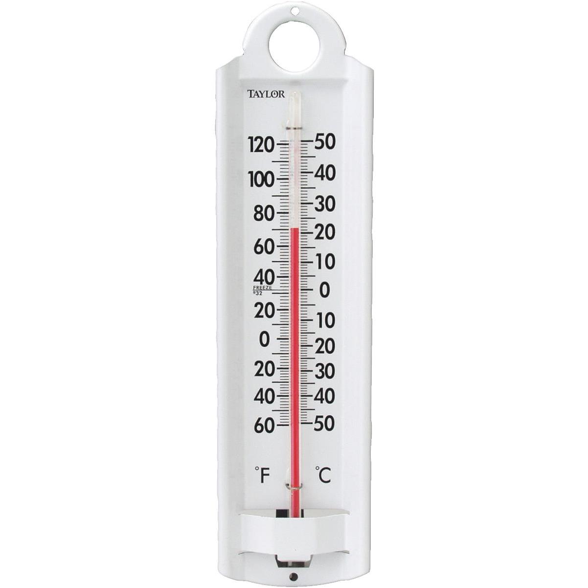 Outdoor thermometer rust resistant zinc Fahrenheit and Celsius