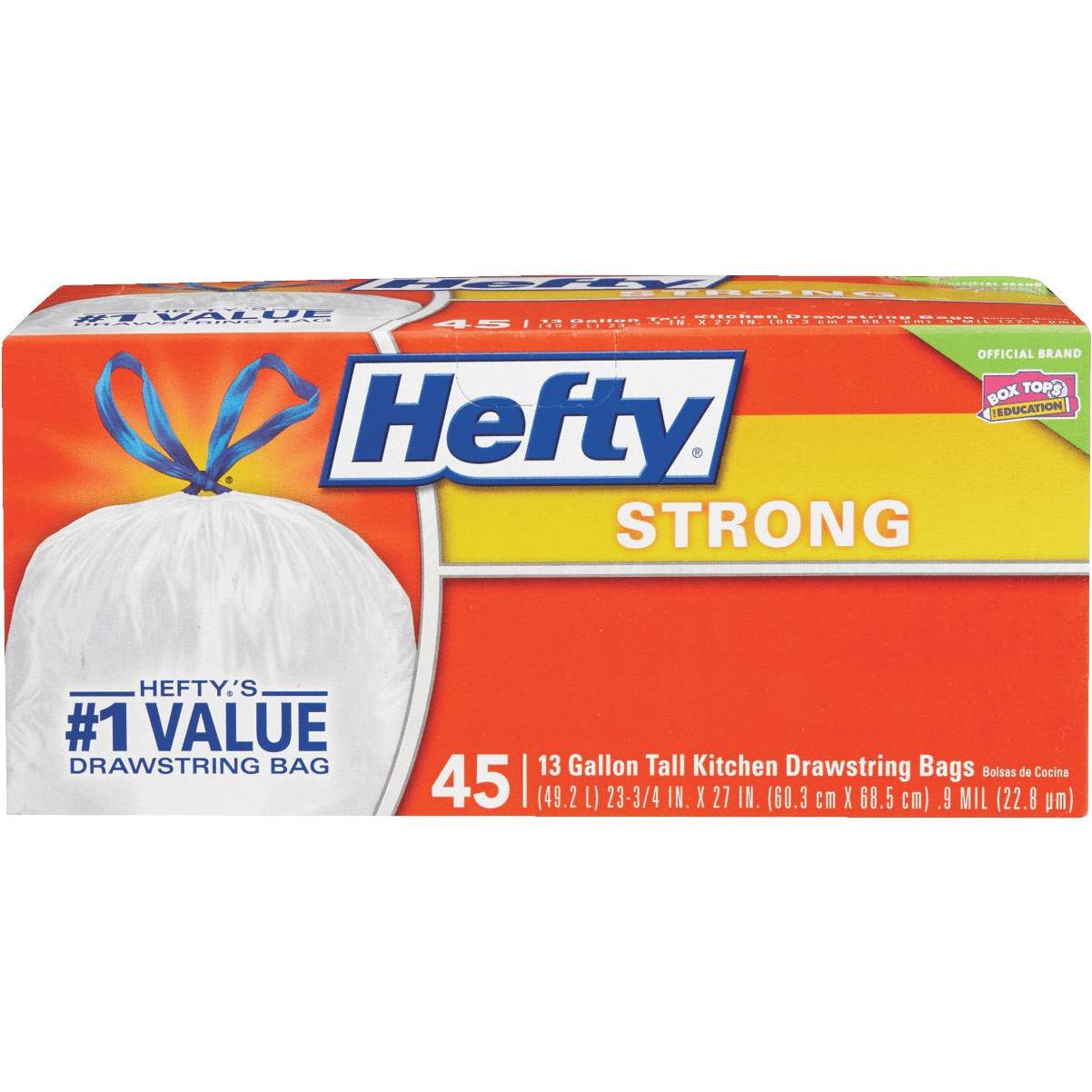 Hefty Strong Tall Kitchen Trash Bags, 13 Gallon