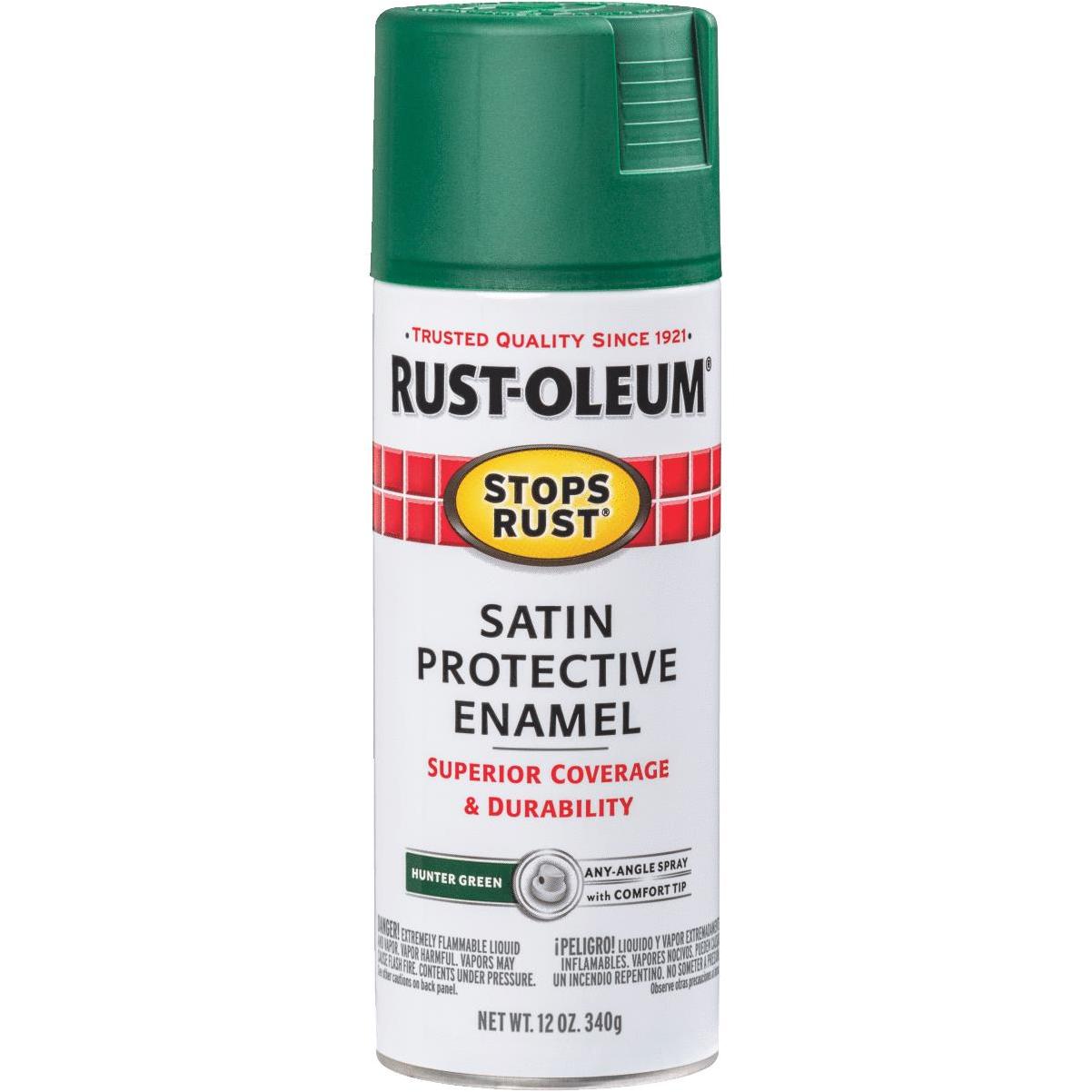 Rust-Oleum Stops Rust Decor 12 Oz. Satin Spray Paint, Black