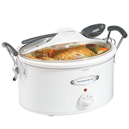 Best Buy: Hamilton Beach Stay or Go 6-Quart Slow Cooker Silver 33162R