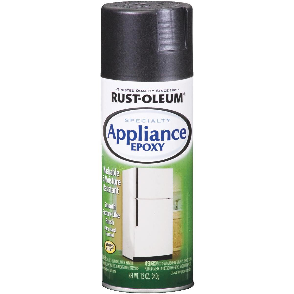 Rust-Oleum Stops Rust Flat Black Spray Paint (NET WT. 12-oz) in