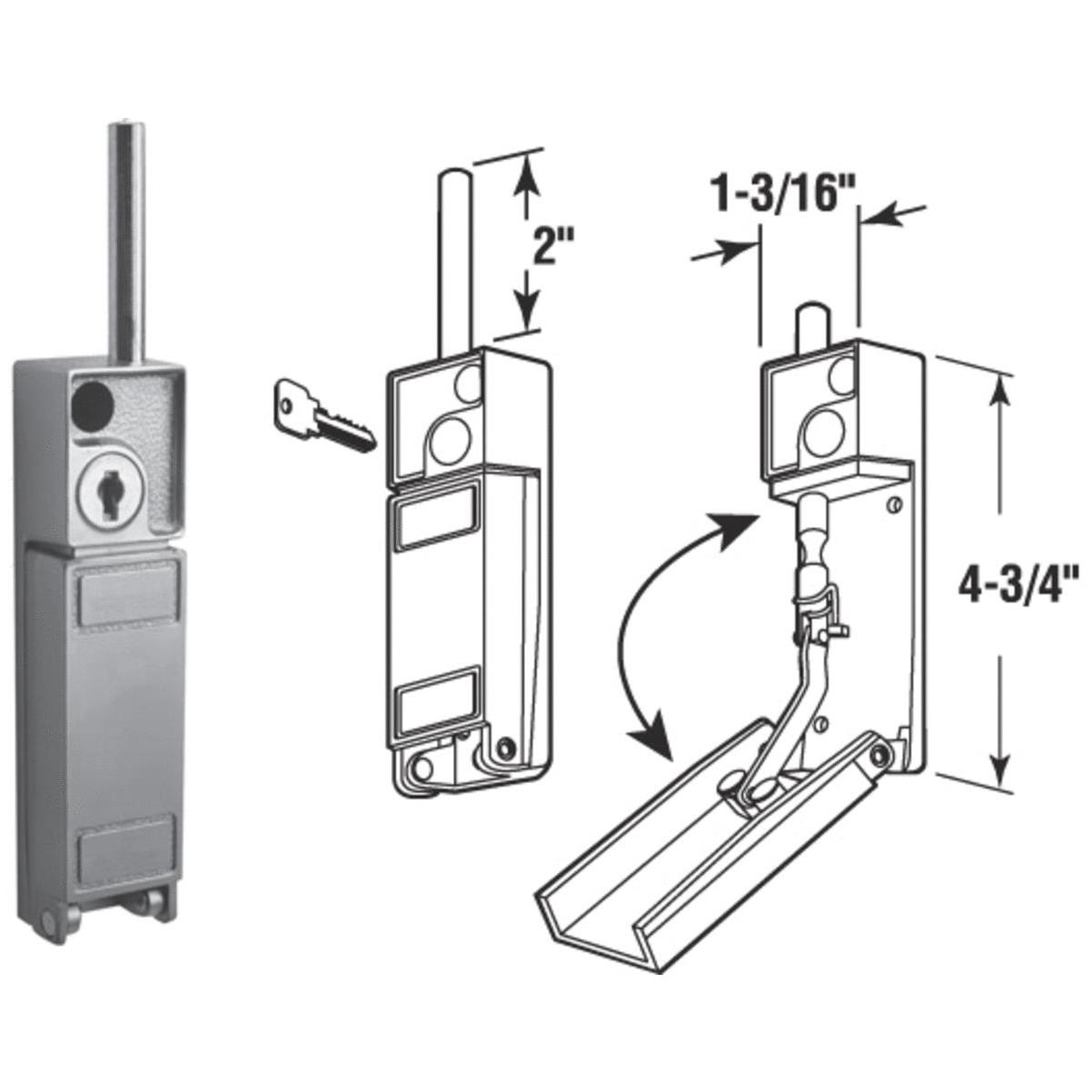 Defender Security 3/4 Steel Drawer & Cabinet Lock - Keyed