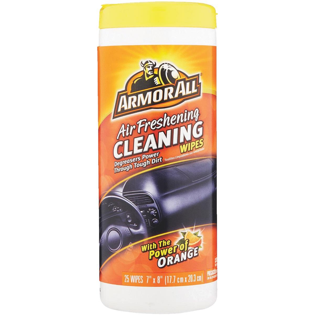 Armor All Orange Air Freshening 7 In. x 8 In. Multi-Purpose Wipes (25-Count)