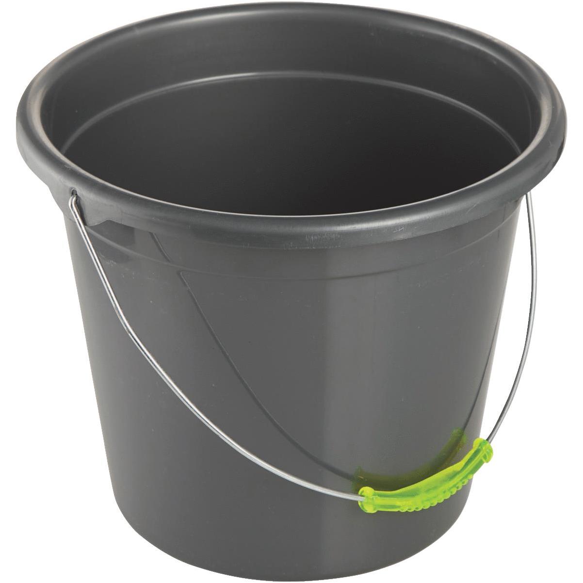 Smart Savers 10 Qt. Black Poly Bucket