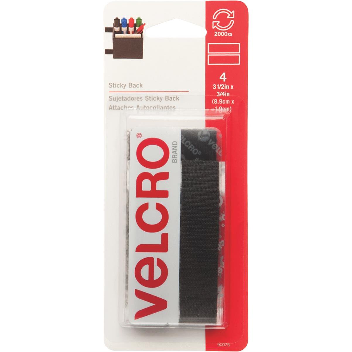 VELCRO Brand Thin Clear Fasteners 18in x 3/4in Roll, Clear