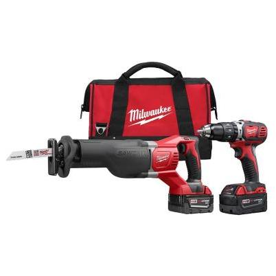 Milwaukee Tool M18 18V Lithium-Ion Cordless Hammer Drill/Impact Driver  Combo Kit (2-Tool)