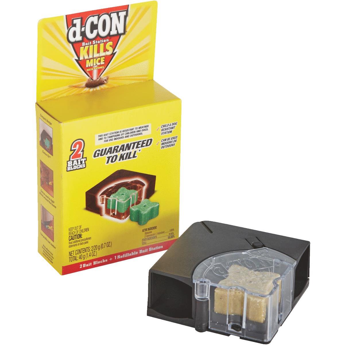 d-CON Refillable Corner Fit Mouse Bait Station, 1 Trap + 6 Baits  19200-98665 - The Home Depot