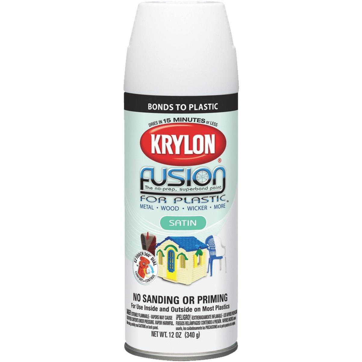 Krylon Fusion All-in-One, Satin, Lagoon Blue, 12 oz. Paint