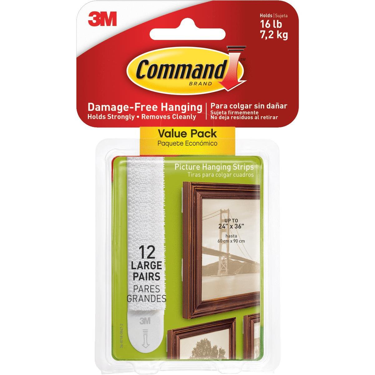  Command Medium and Large Picture Hanging Strips
